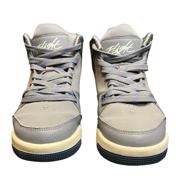 Jordan Other - Jordan Flight kids Gray and Cream High-Top Sneakers 5Y GUC
